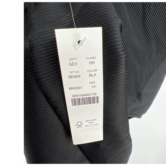 J. Crew Re-Imagined black one piece swimsuit size 14 new with tags - Picture 4 of 7